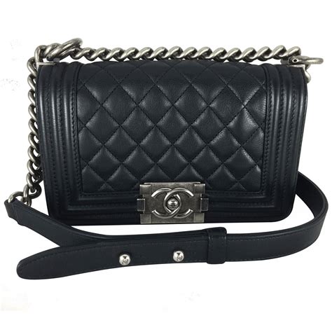 used chanel boy black|Chanel handbags for boys.